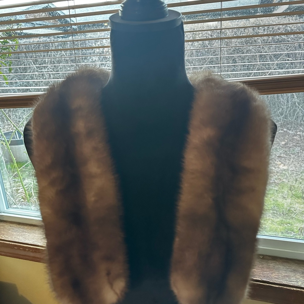Luxurious Brown Fur Stole